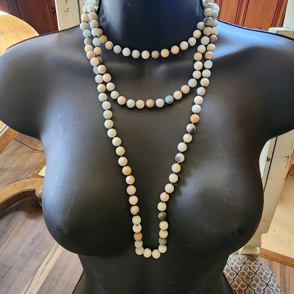 Bundle lot of 5 hard stone long necklaces Can Layer gemstone crystal Jewelry - Picture 12 of 12